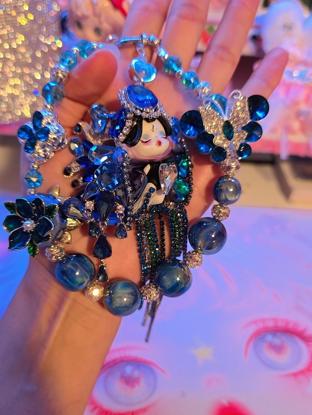 Blue Enamel Sp Chain
